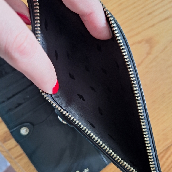 Kate Spade Black Leather Clutch Wallet - Picture 5 of 7